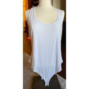 Forever 21 White Tank Top Bodysuit